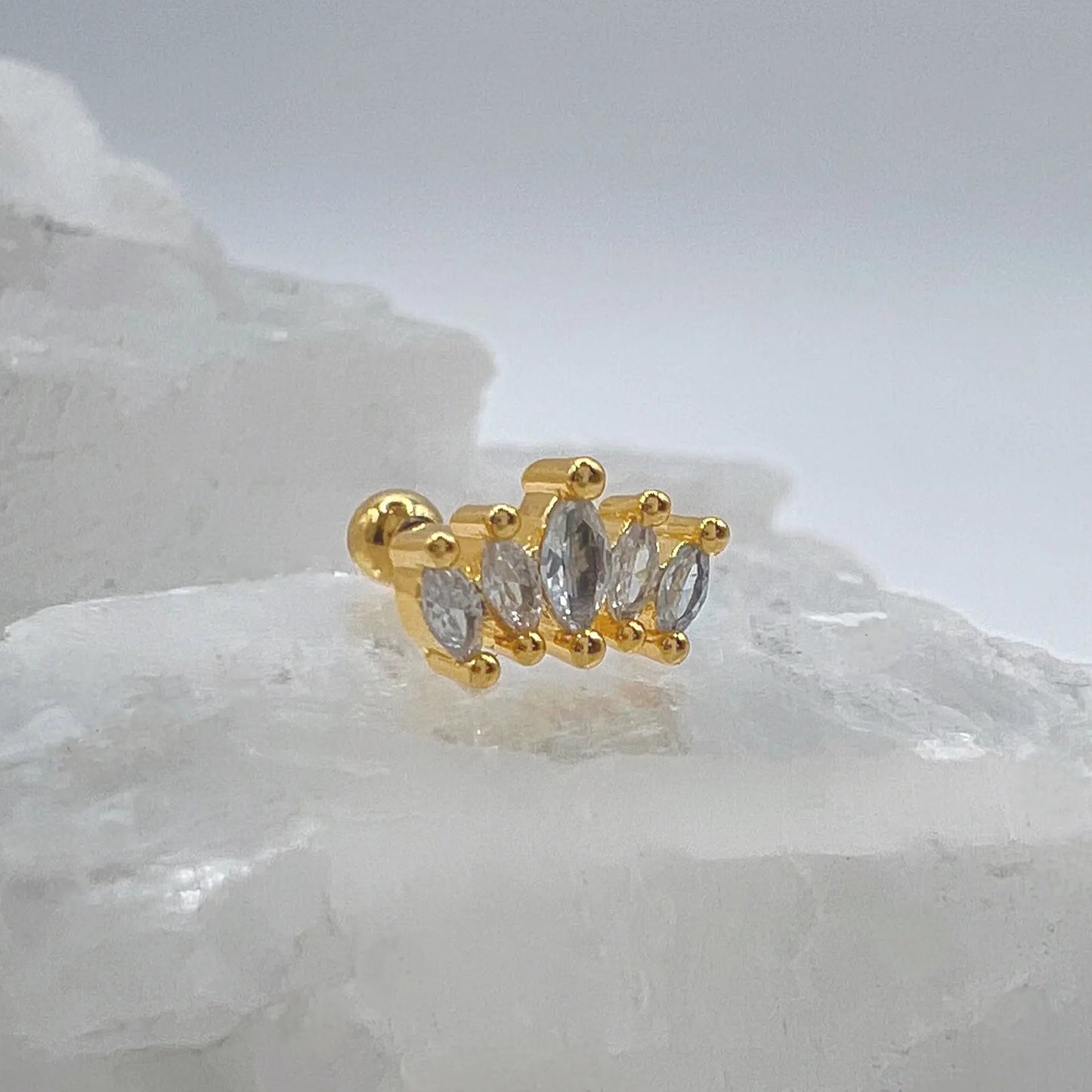 Piercing Saturno Dorado